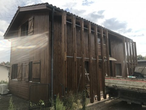 Rénovation de chalet en bois à Cestas