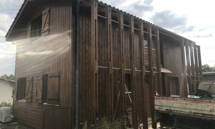APRES -Rénovation de chalet en bois à Cestas